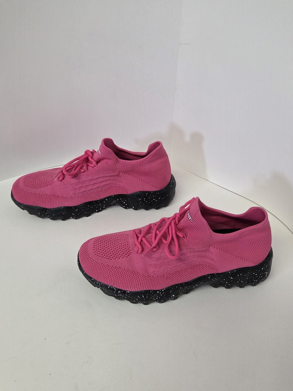 Nurse Babes Hot Pink Knit Comfort Sneakers Women’s Size 10.5 #0306
